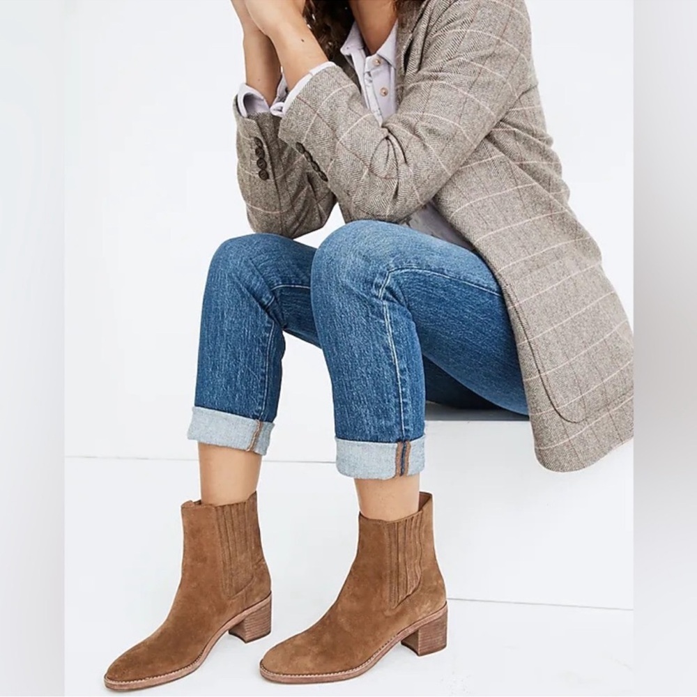 Madewell Suede High Chelsea Boot